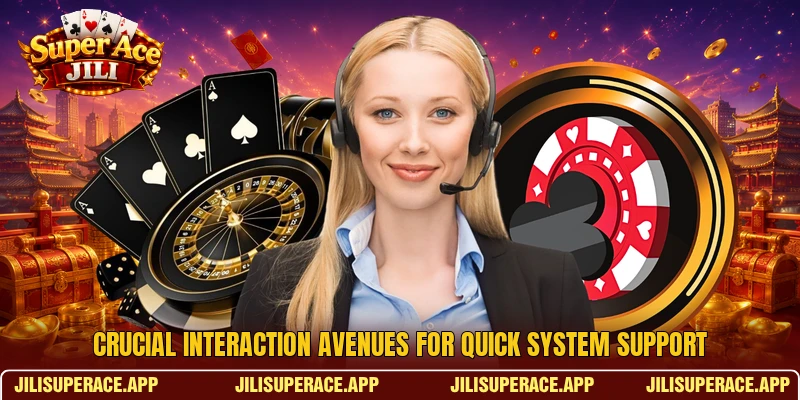 Crucial interaction avenues for quick system support Crucial interaction avenues for quick system support