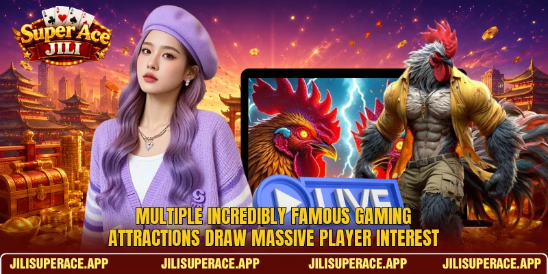 Multiple incredibly famous gaming attractions draw massive player interest Multiple incredibly famous gaming attractions draw massive player interest