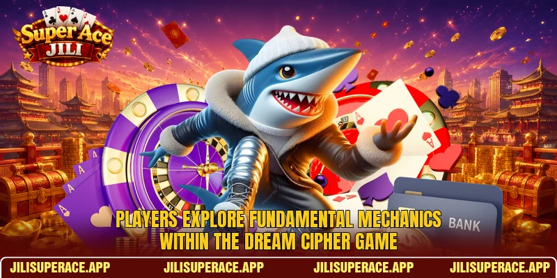 Players explore fundamental mechanics within the Dream Cipher Game Players explore fundamental mechanics within the Dream Cipher Game